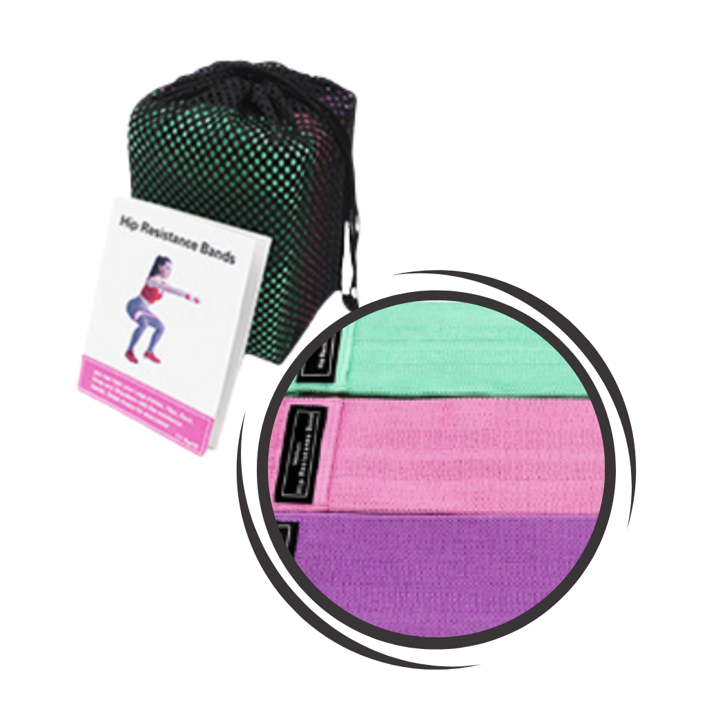 Set di 3 pezzi di bande elastiche di resistenza - Ozerty