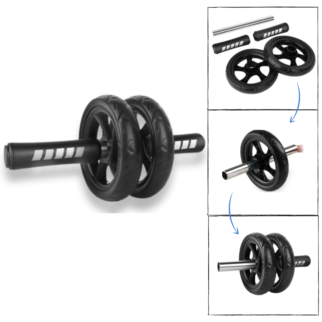 Rullo per addominali con impugnature imbottite - Ozayti