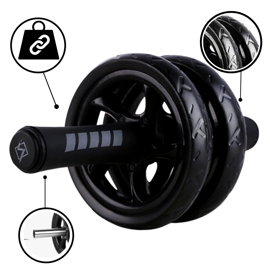 Rullo per addominali con impugnature imbottite - Ozayti