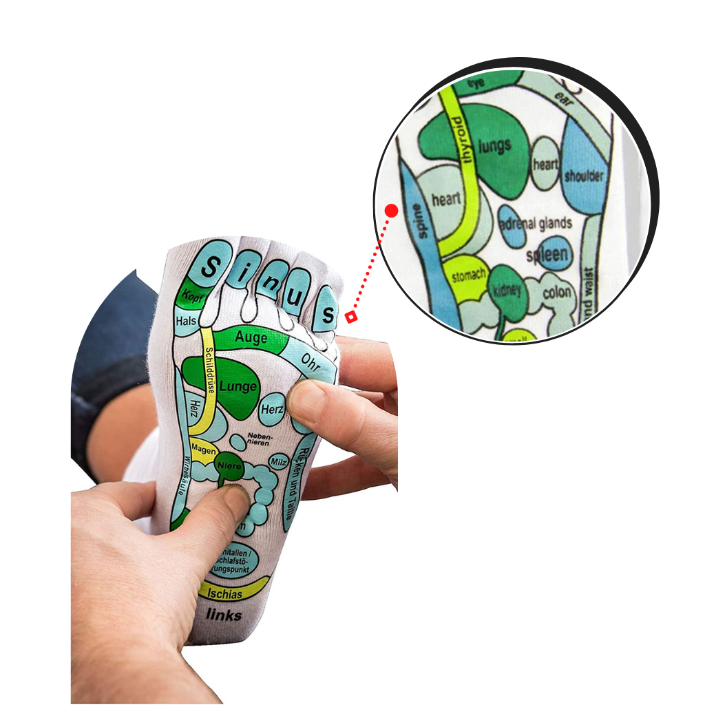 Calze di riflessologia agopressione - Ozerty