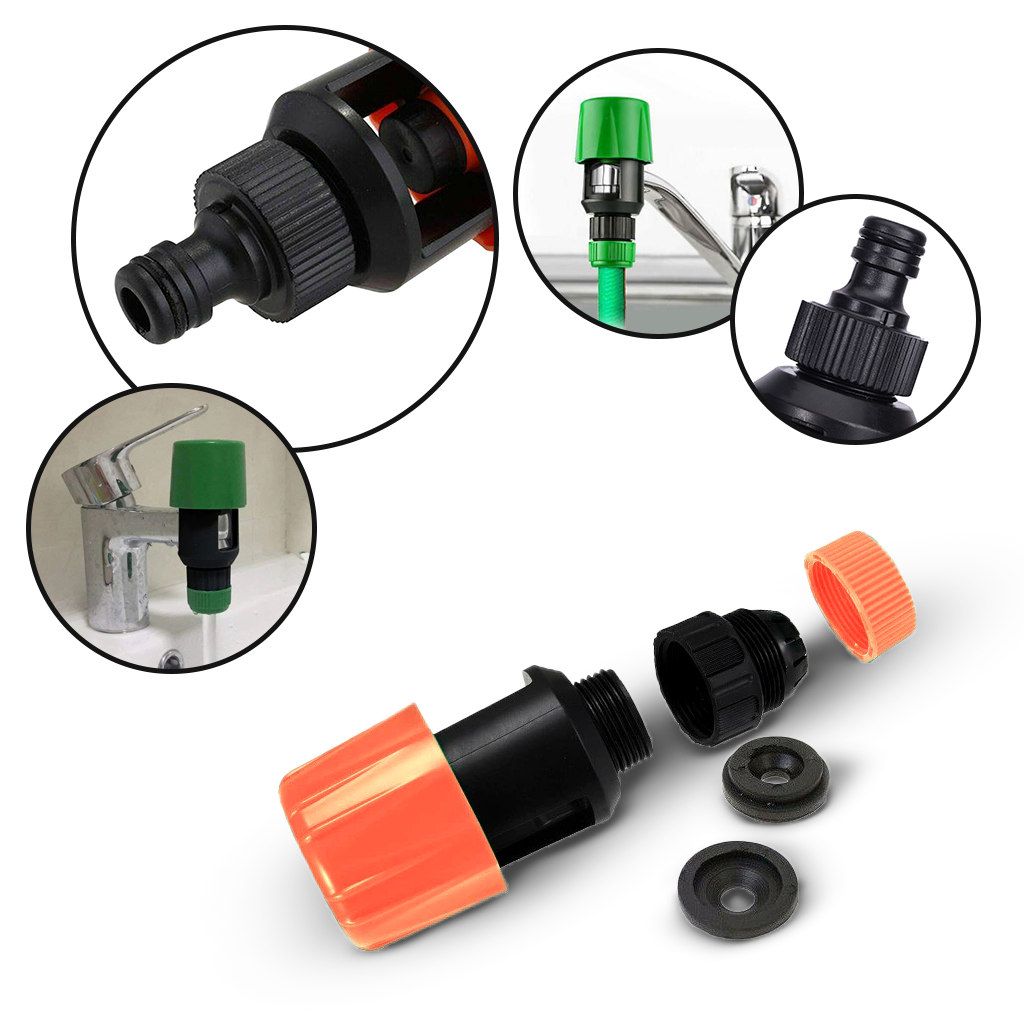 Connettore universale per tubo da giardino e rubinetto per cucina - Ozerty