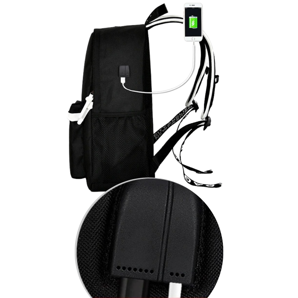 Zaino luminoso per laptop in stile anime - Ozerty