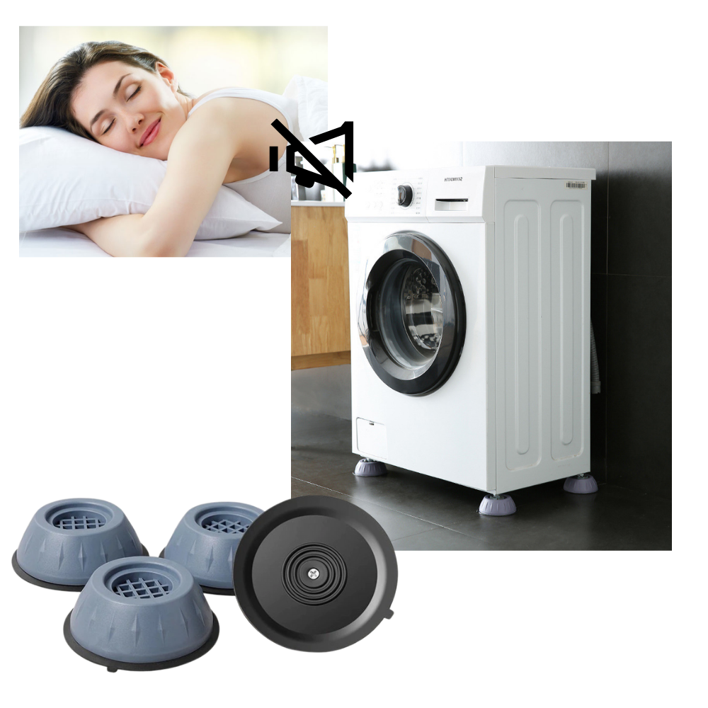 Confezione di 4 cuscinetti di gomma antivibrazione - Ozerty