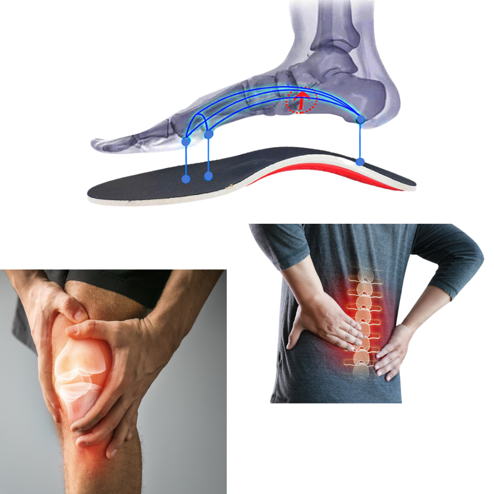 1 paio di solette per l'arco plantare per piedi piatti - Ozerty