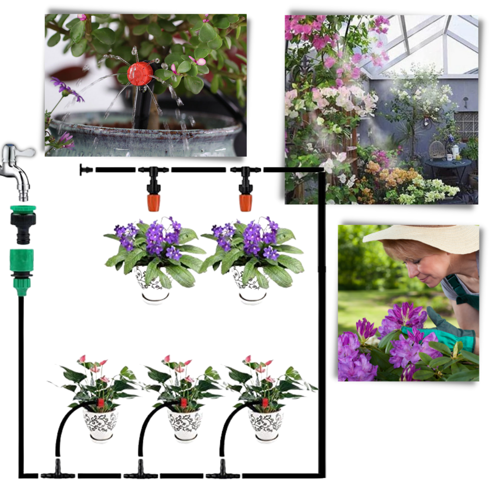 Kit per l'irrigazione del giardino - Ozerty