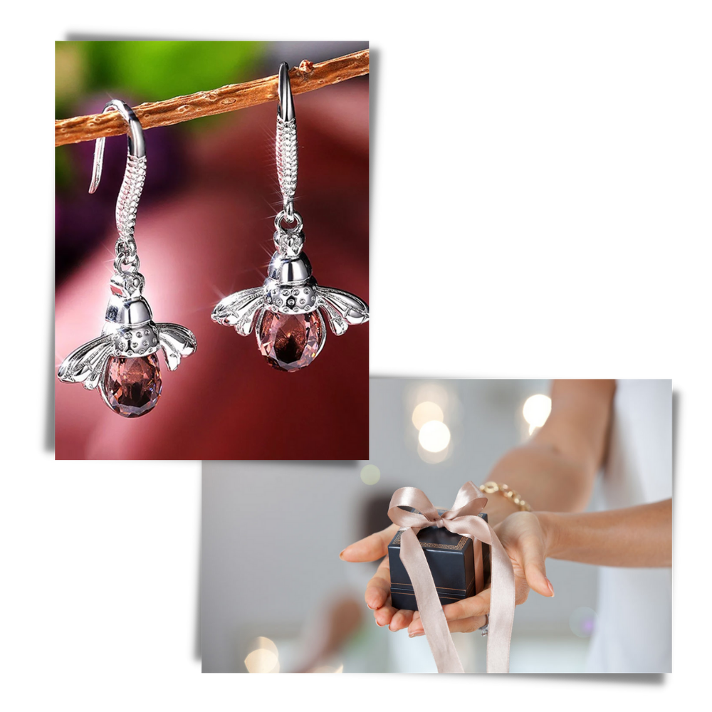 Orecchini a forma di ape