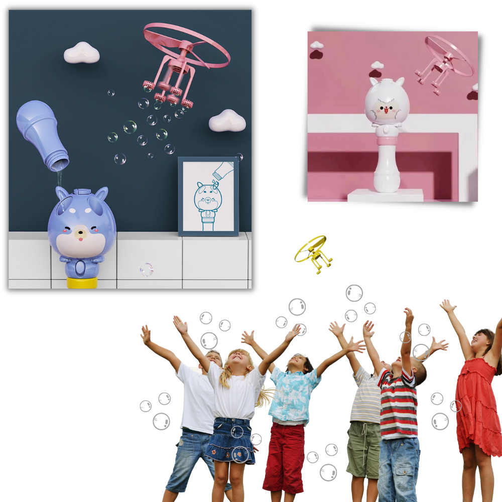 Macchina delle bolle 2 in 1 giocattolo - Ozerty