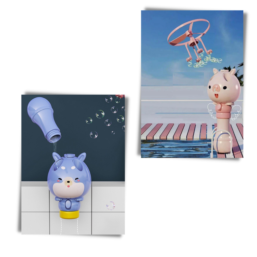 Macchina delle bolle 2 in 1 giocattolo - Ozerty