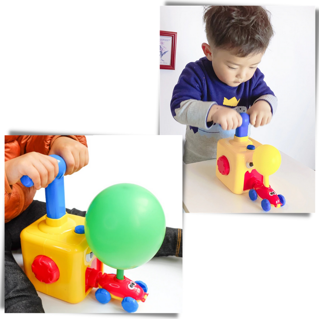 Lanciatore di palloncini auto giocattolo - Ozerty