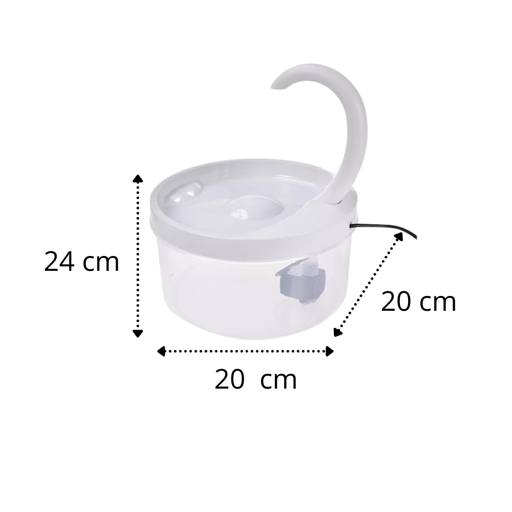 Fontana d'acqua automatica per gatto con luce LED - Ozerty