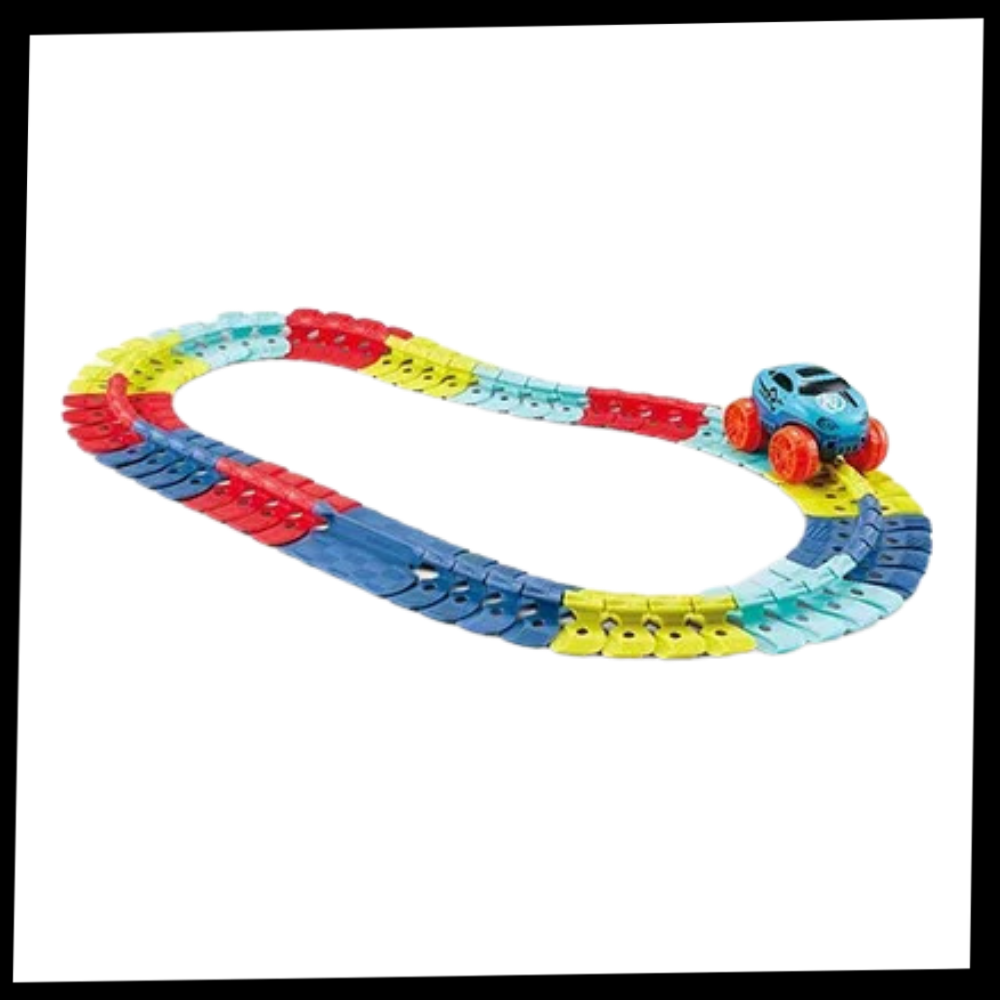 Auto ferroviaria flessibile giocattolo per bambini - Ozerty