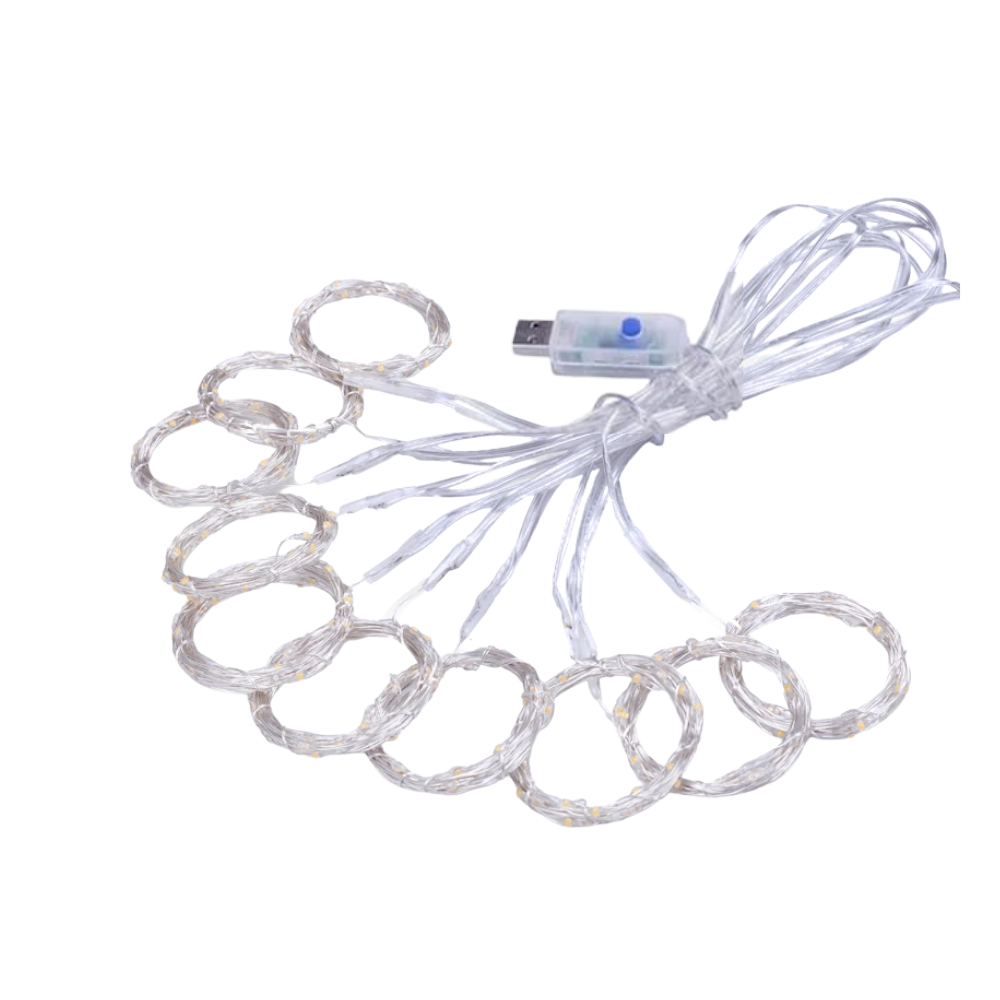 Fairy lights for curtains with remote control