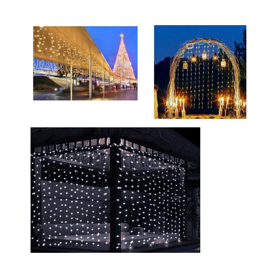 Luci fatate per tende con telecomando - Ozerty