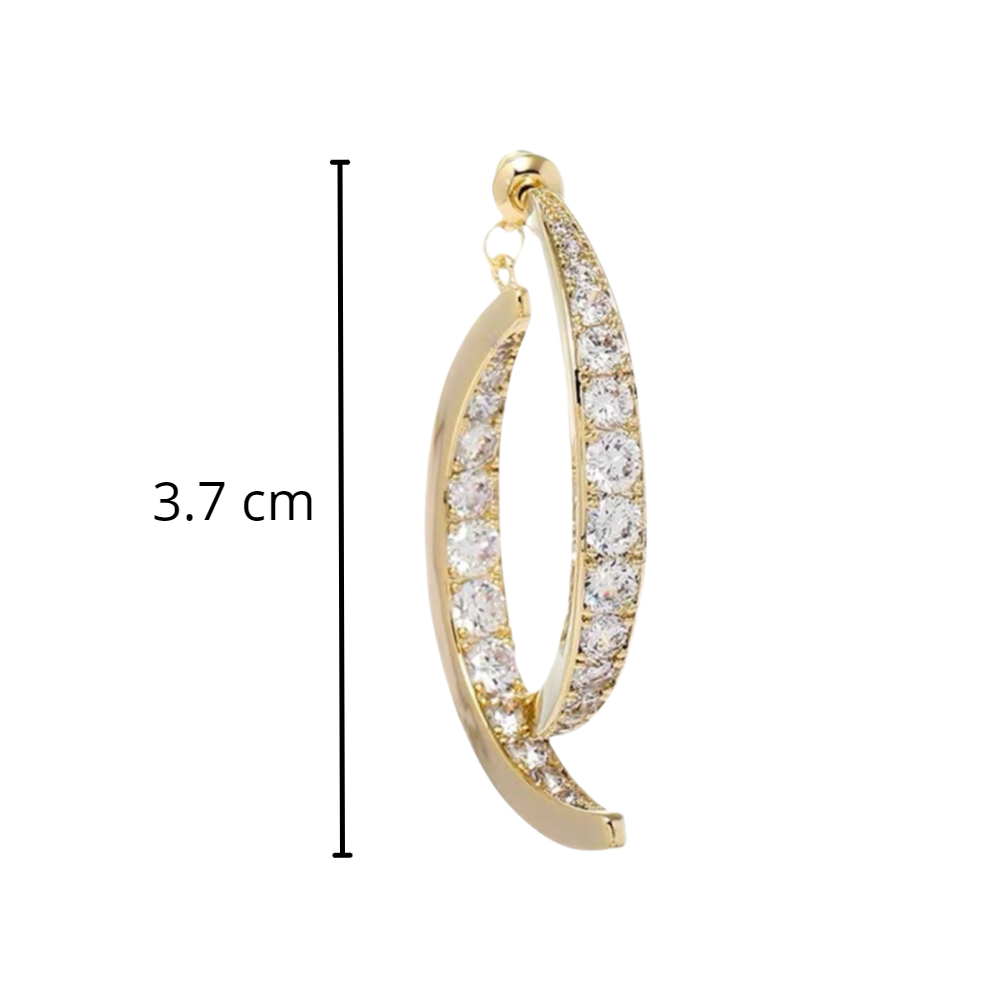 Orecchini a croce in argento/oro - Ozerty