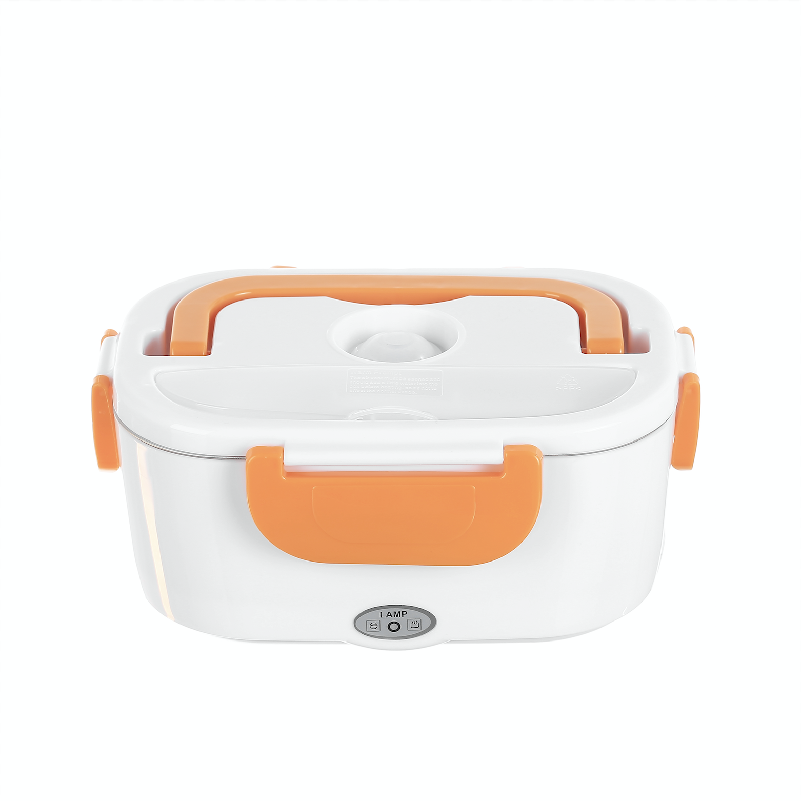 Electric hermetic lunch box with 2 compartments