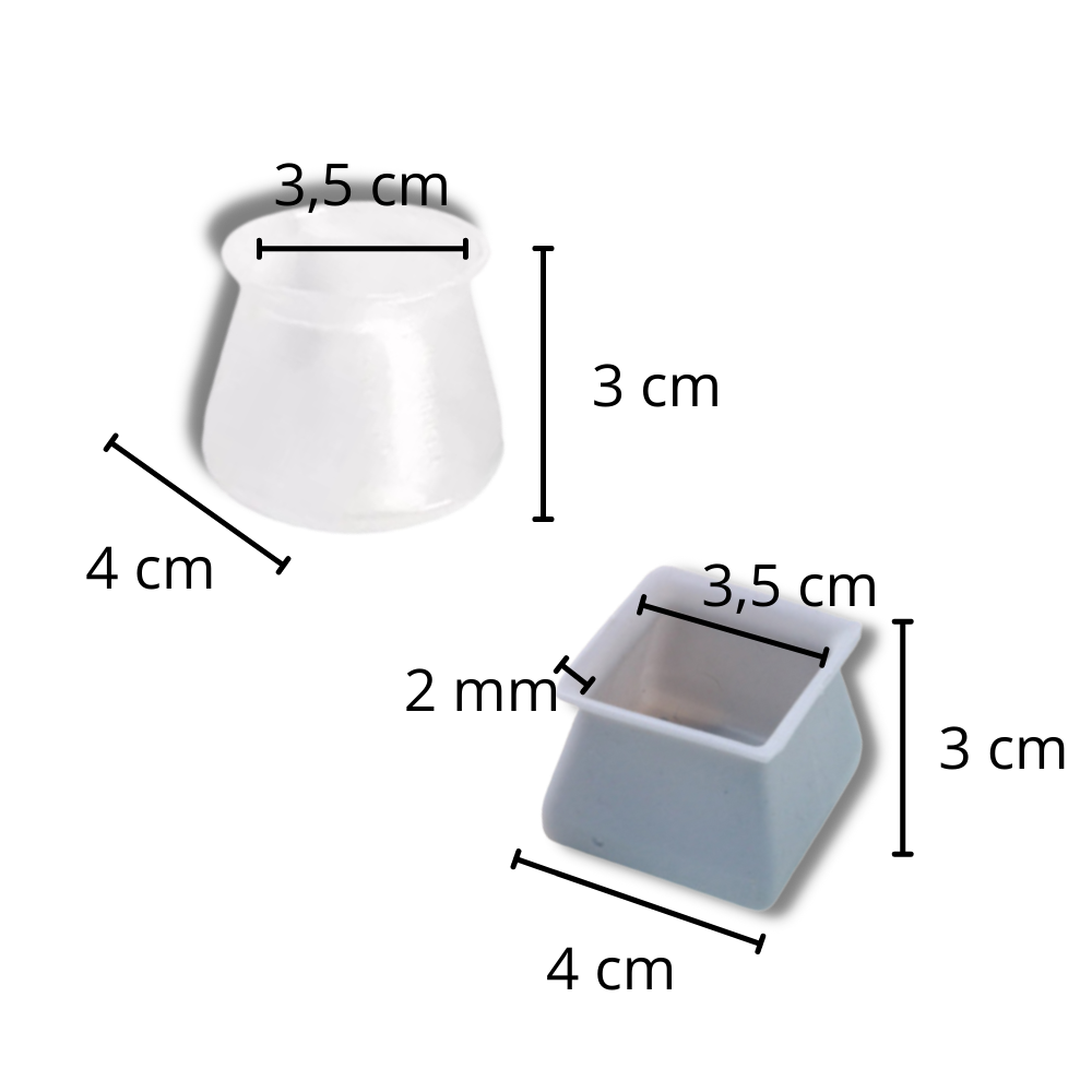 Confezione da 8 protezioni in silicone per mobili - Ozerty