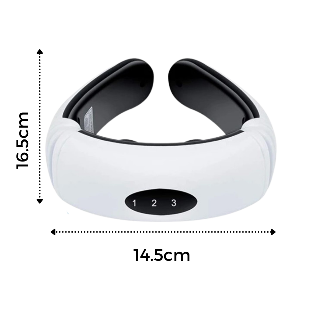 Massaggiatore circolare per il collo a trazione con riscaldamento a infrarossi - Ozerty