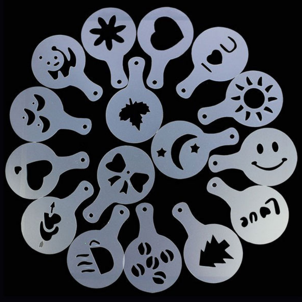 Stencil per caffè (16 pezzi) - Ozerty