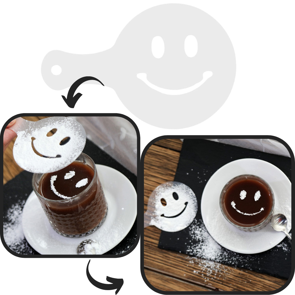 Stencil per caffè (16 pezzi) - Ozerty