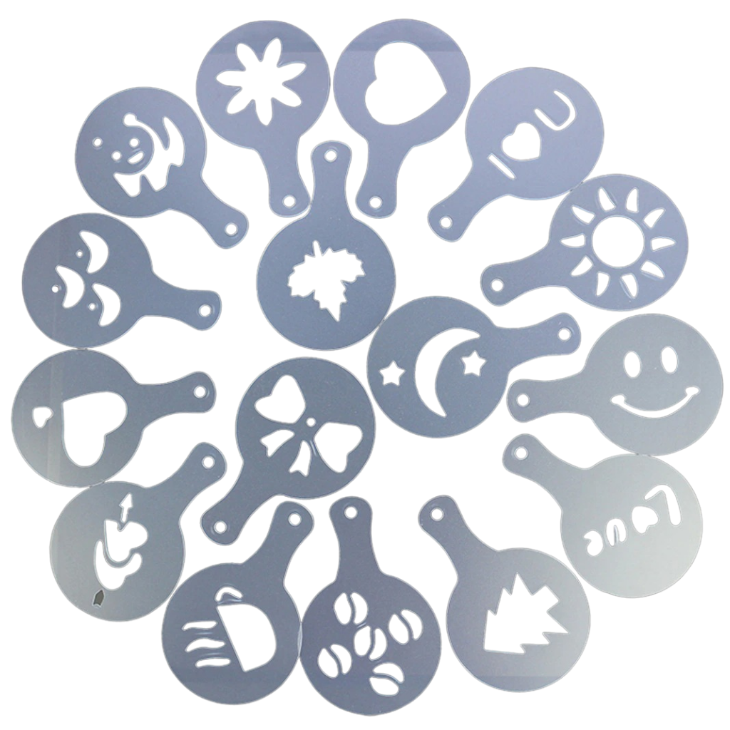 Stencil per caffè (16 pezzi) - Ozerty