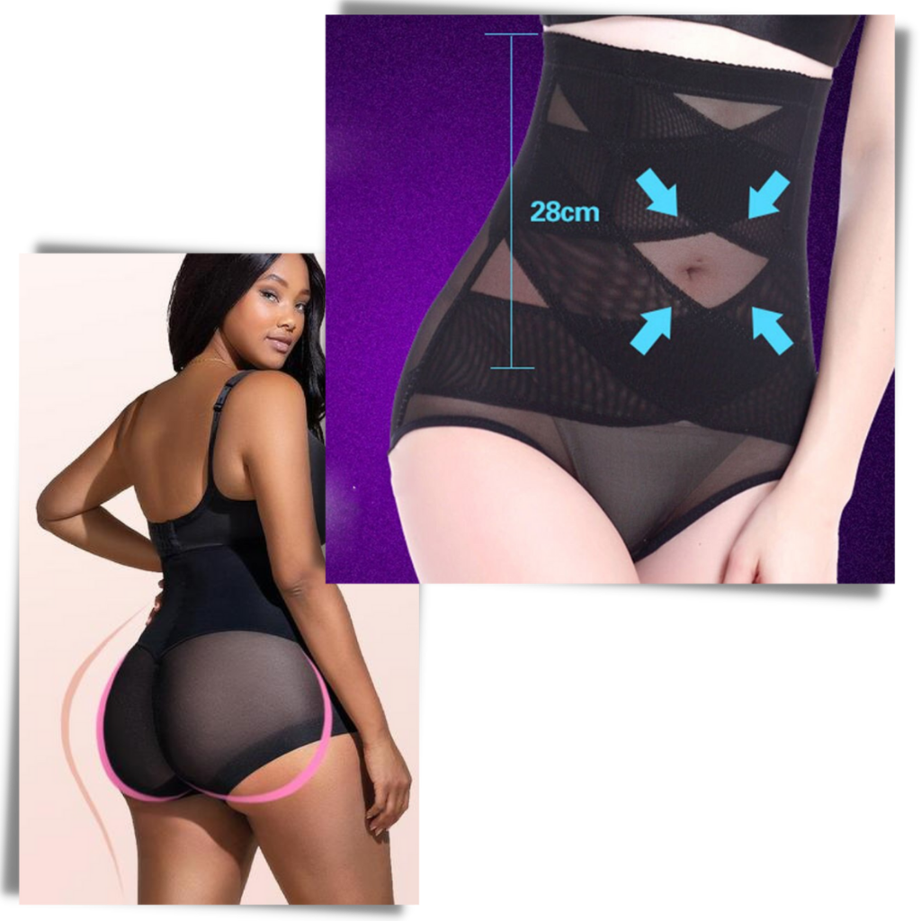 Shapewear a compressione incrociata che dimagrisce gli addominali