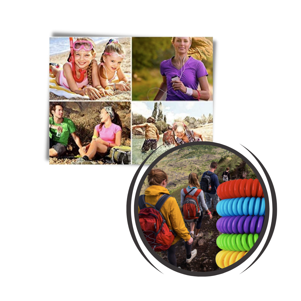 Bracciale repellente per zanzare impermeabile (10 pezzi) - Ozerty