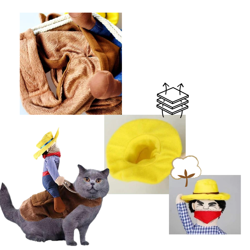 Costume da cane cowboy