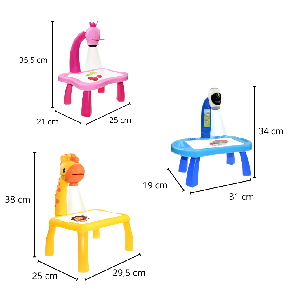 Tavolo da disegno di proiezione per bambini - Ozerty