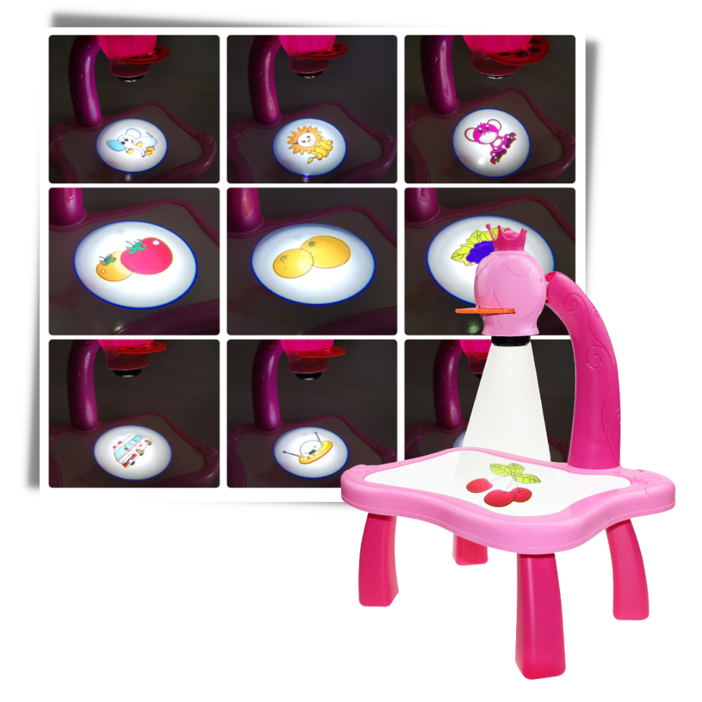 Tavolo da disegno di proiezione per bambini - Ozerty