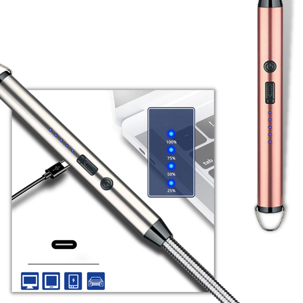 Accendino da cucina antivento ricaricabile - Ozerty