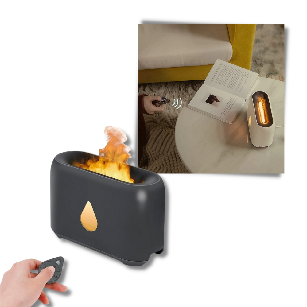 Umidificatore d'aria con effetto fiamme - Ozerty