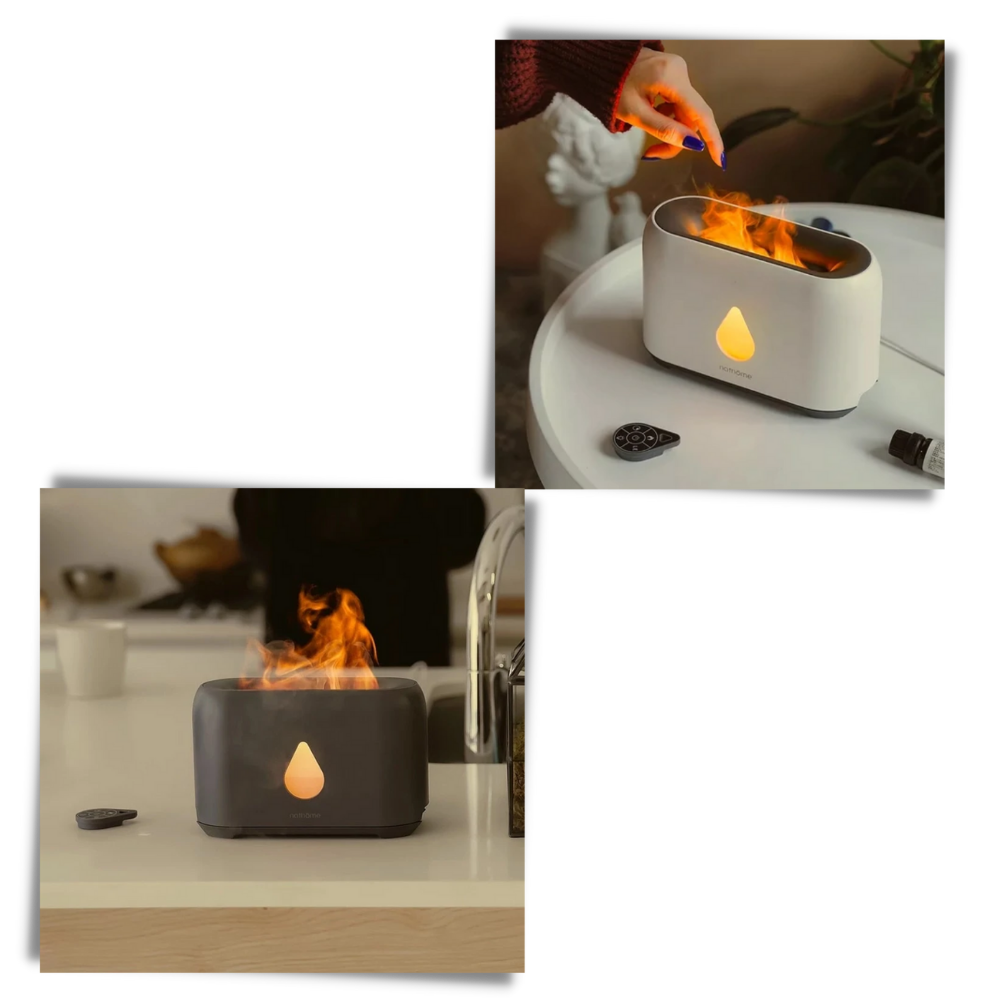 Umidificatore d'aria con effetto fiamme - Ozerty