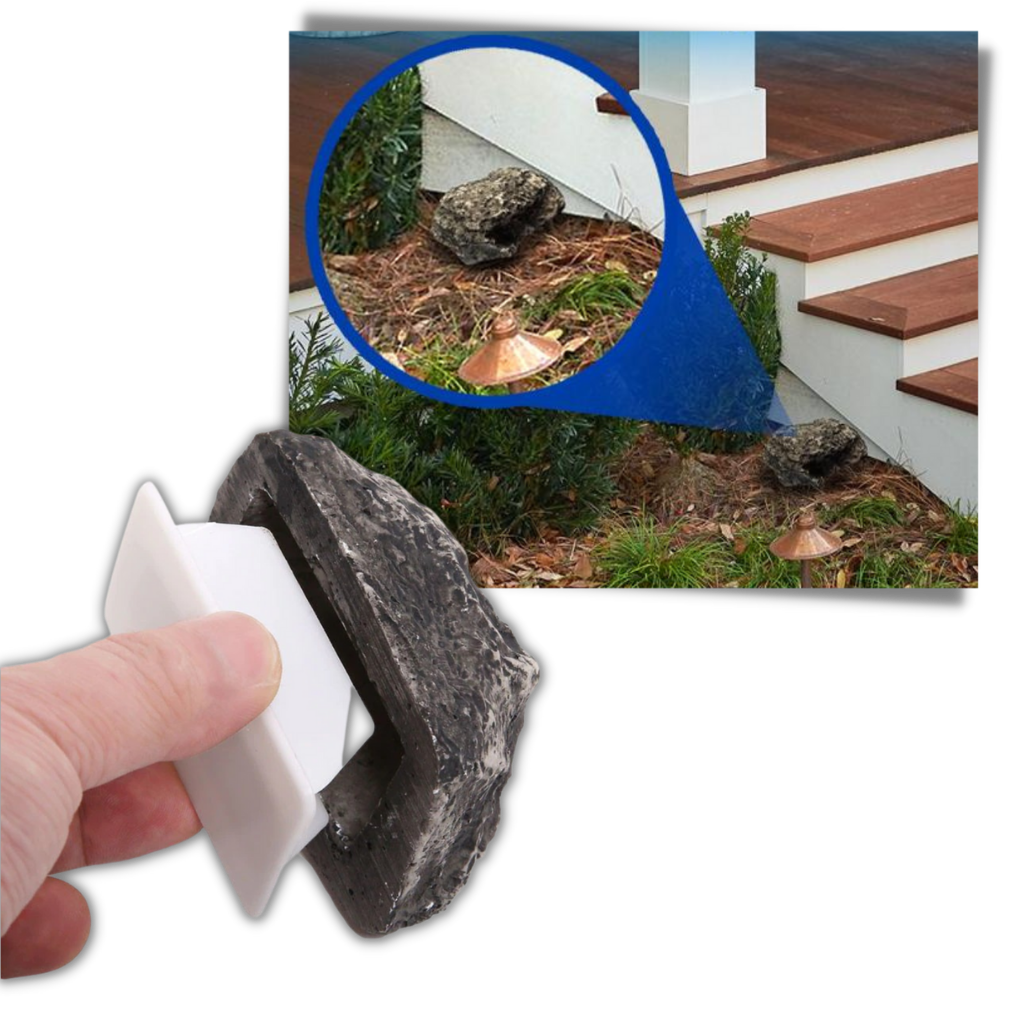 Finta roccia per nascondere le chiavi