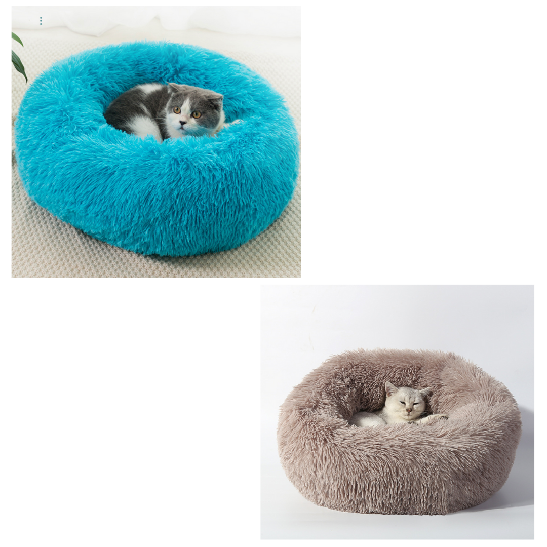 Soffice letto peluche a ciambella per animali - Ozerty