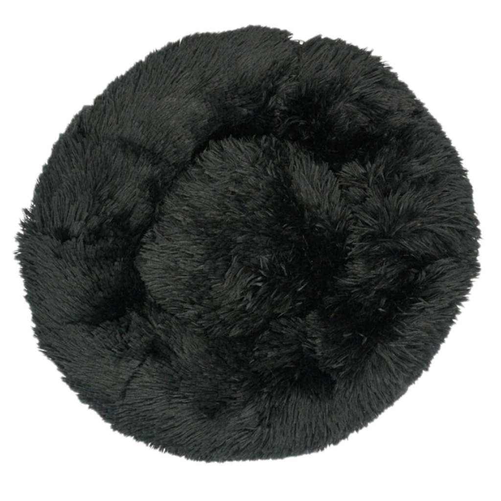 Soft plush donut pet bed