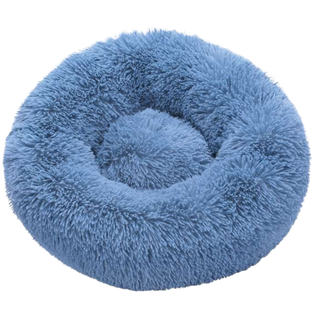 Soft plush donut pet bed