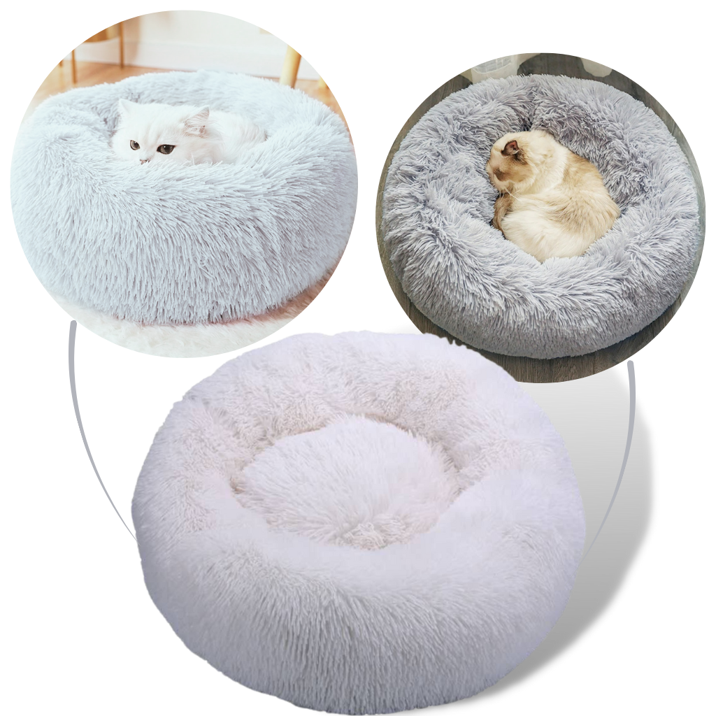 Soffice letto peluche a ciambella per animali