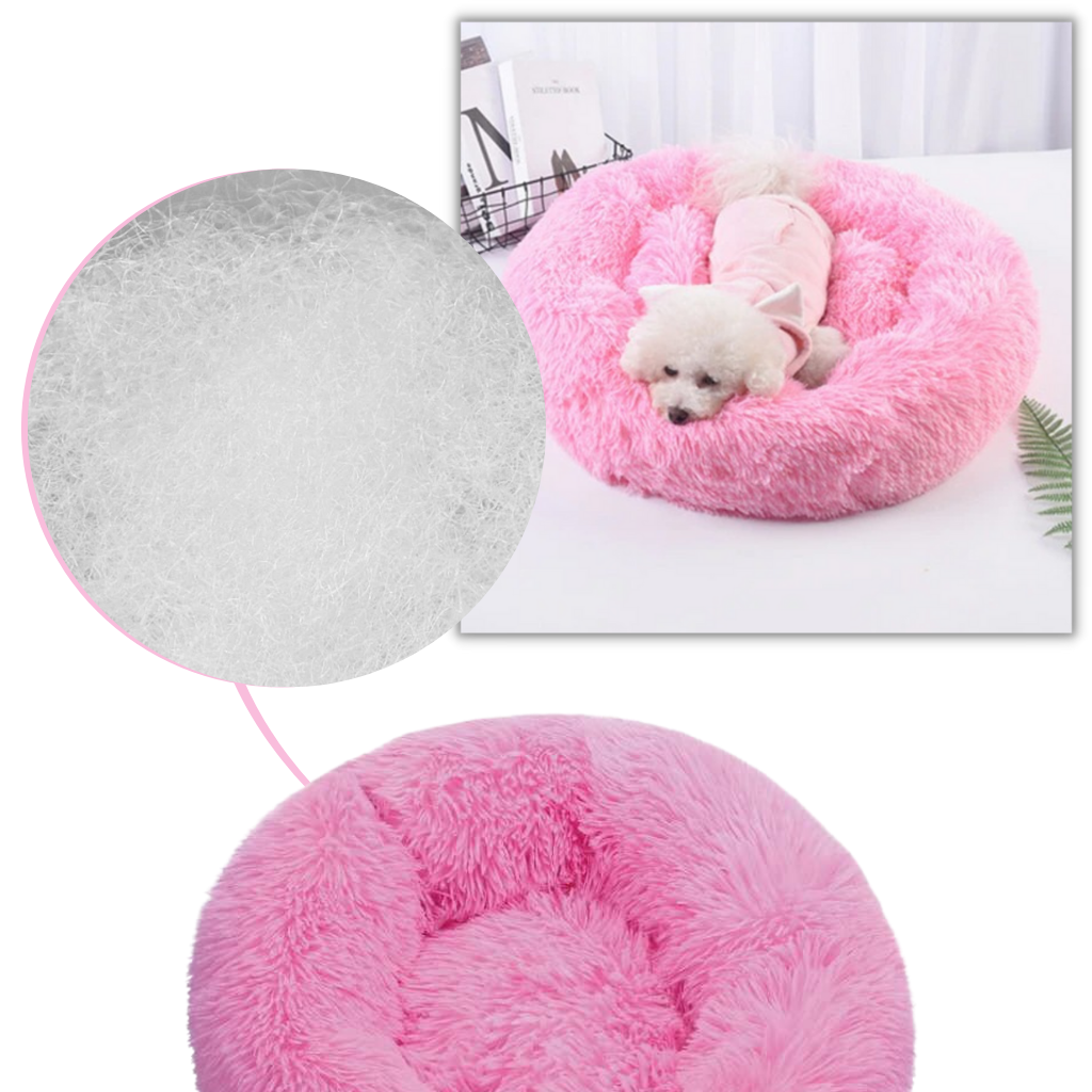 Soffice letto peluche a ciambella per animali - Ozerty
