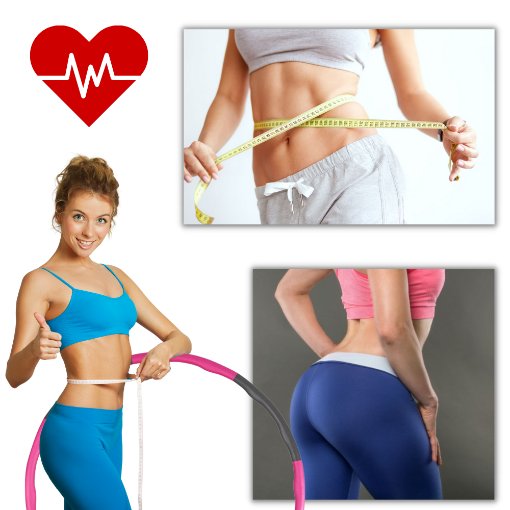Adjustable padded fitness hula hoop