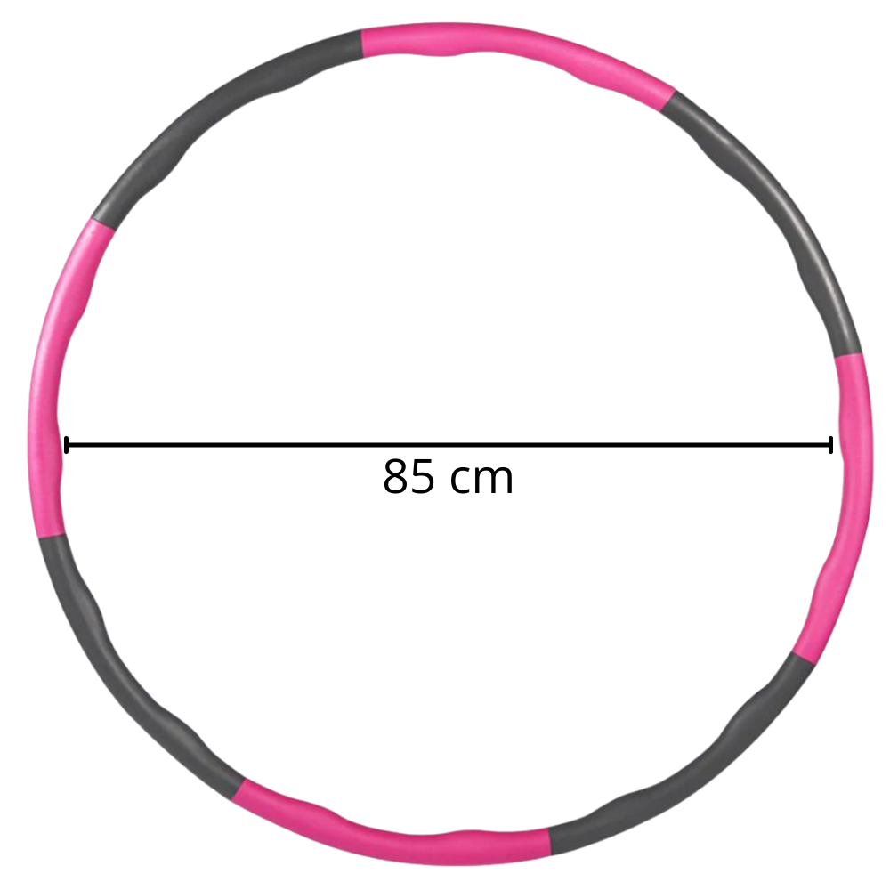 Adjustable padded fitness hula hoop