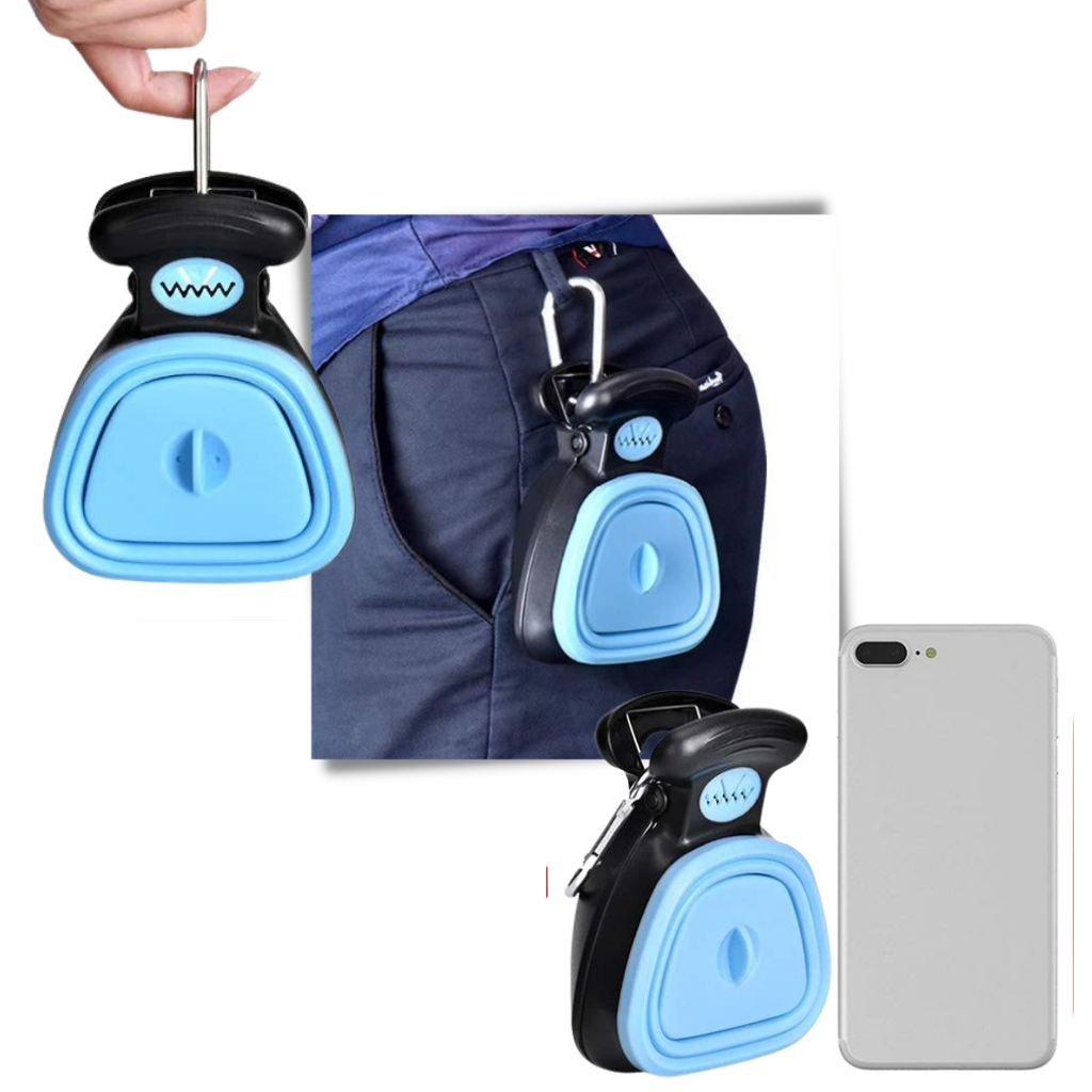 Paletta per cacca di cane pieghevole con distributore di sacchetti - Ozerty