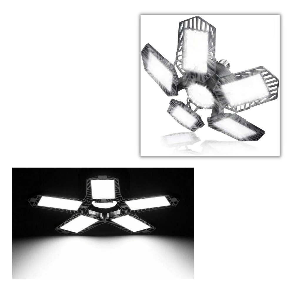 Luce del garage con 5 pannelli pieghevoli - Ozerty