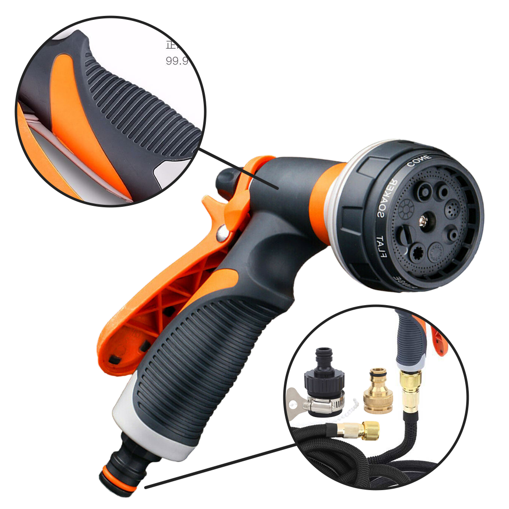 Pistola a spruzzo per tubo da giardino con 8 modalità - Ozerty