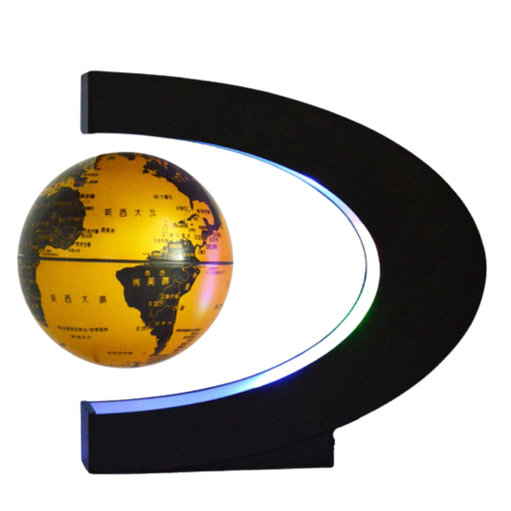 LED levitating magnetic globe