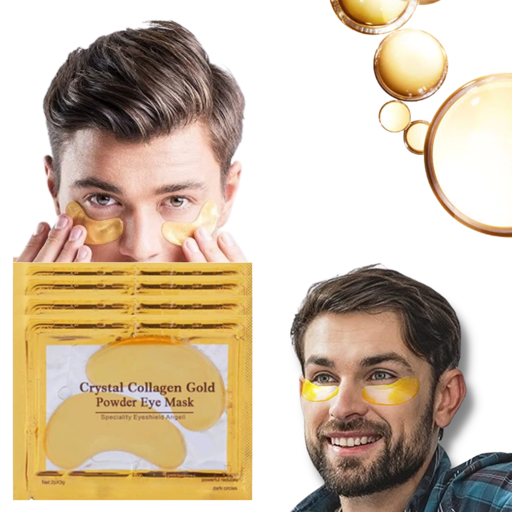 Maschera per gli occhi al collagene d'oro 24K (20 paia) - Ozerty