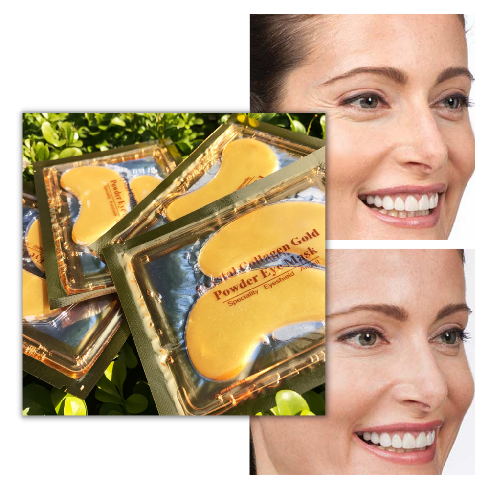 Maschera per gli occhi al collagene d'oro 24K (20 paia) - Ozerty