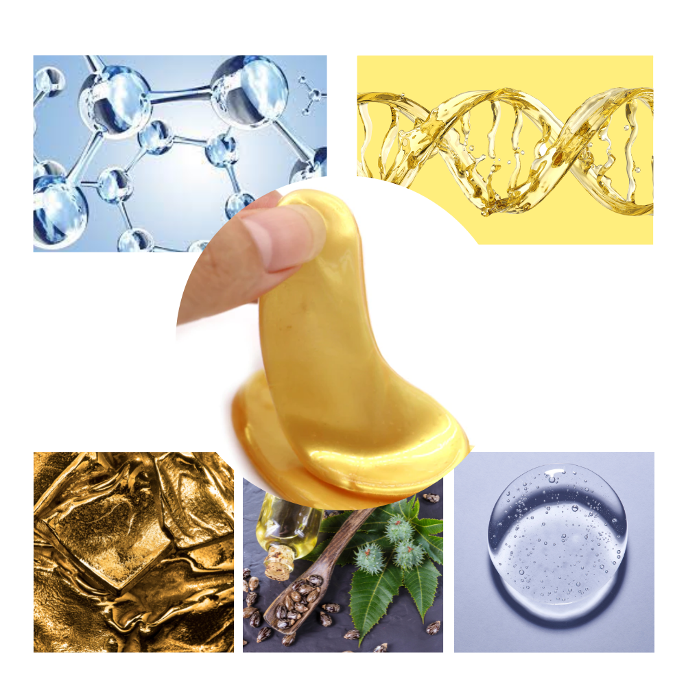 Maschera per gli occhi al collagene d'oro 24K (20 paia) - Ozerty