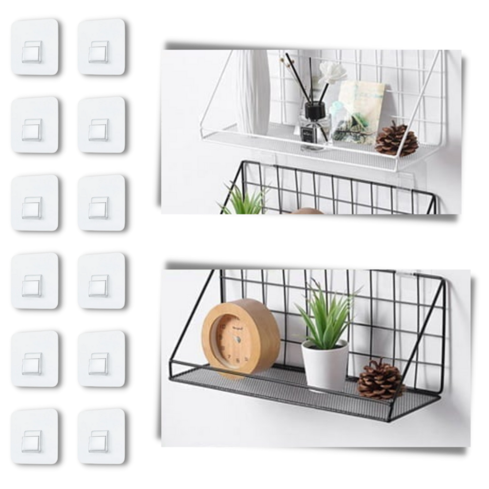 Confezione di ganci da parete adesivi - Ozerty