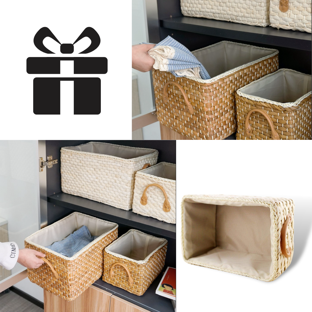 Cestino di vimini intrecciato a mano - Ozerty