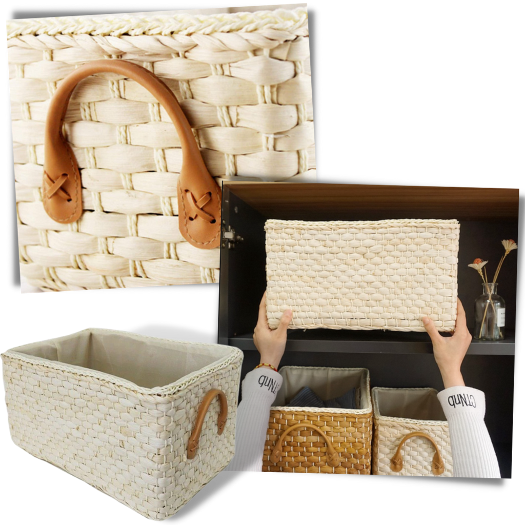 Cestino di vimini intrecciato a mano - Ozerty